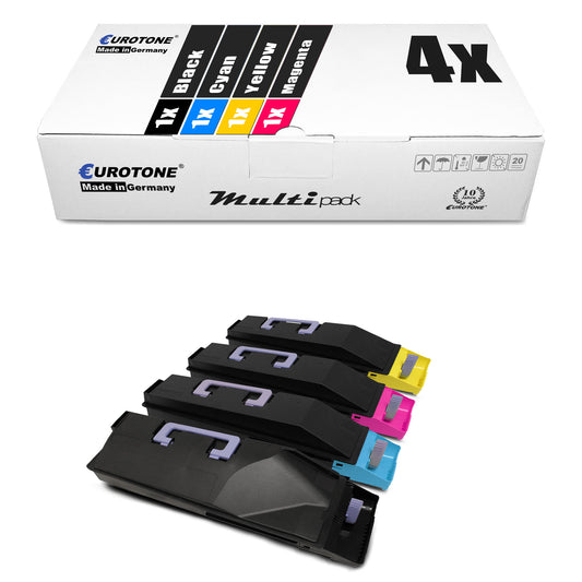 4x vaihtoehtoinen väriaine Utax 652510010 652510016 652510011 652510014: Musta + syaani + magenta + keltainen